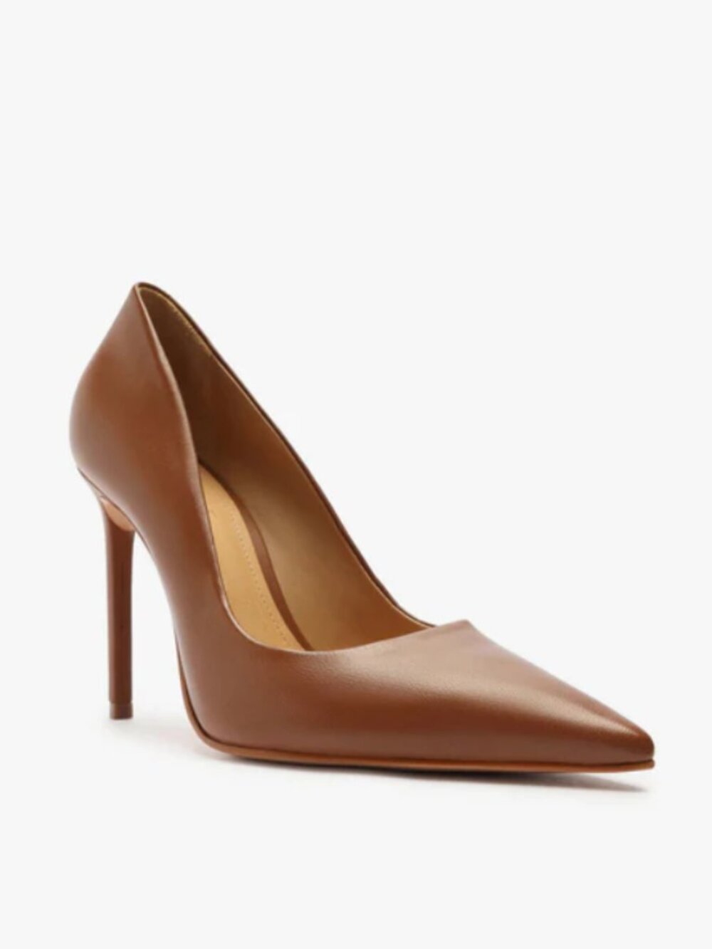 Schutz Lou High Stiletto Brown Pump NWT